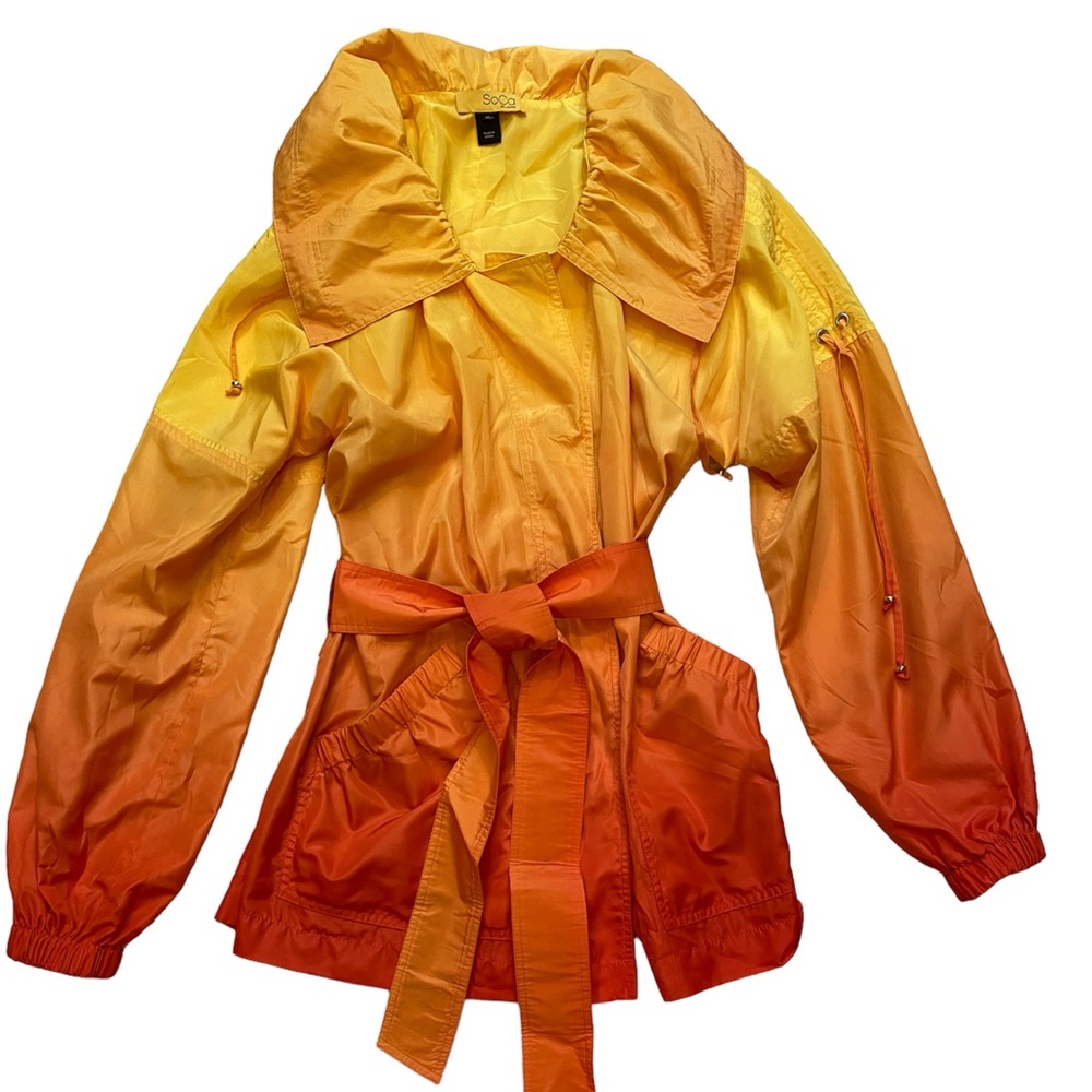 St. John Ombre Yellow to Orange Utility Jacket